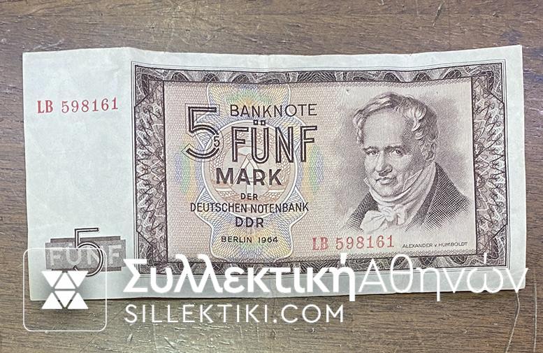 GERMANY 5 Mark 1964 XF
